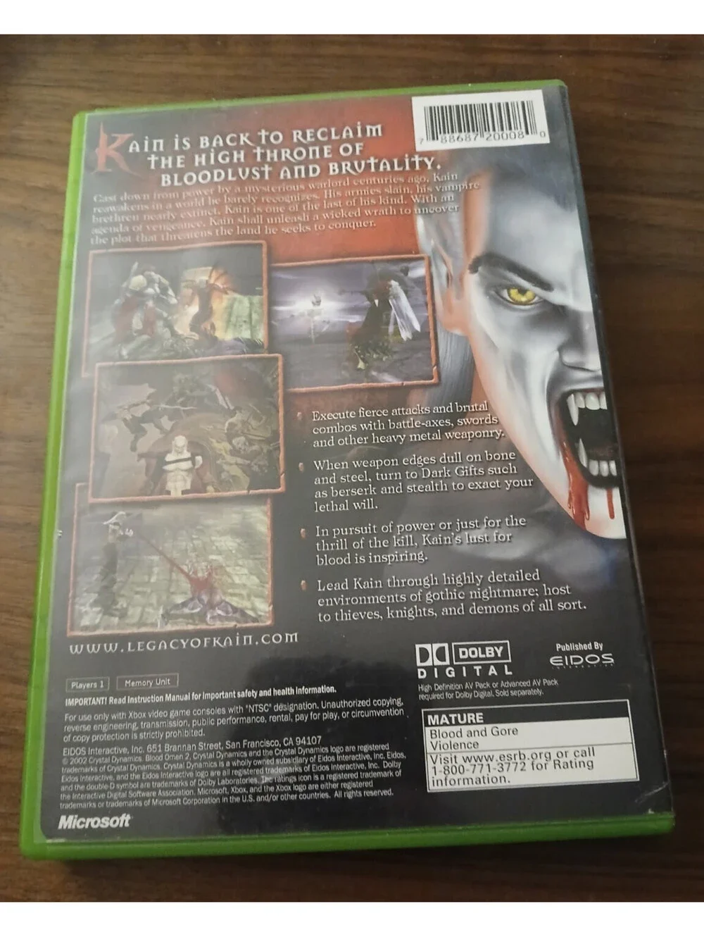 Blood Omen 2 (Microsoft Xbox, 2002)